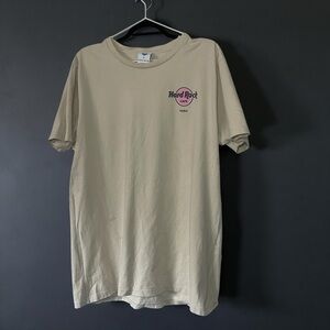 Hard Rock Cafe x PacSun Paris Beige Graphic Tee (Size XL)
